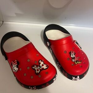 CROCS Kids Red Minnie Mouse Clogs